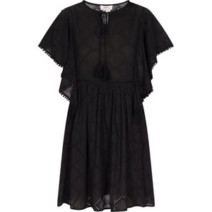 usha - Kleid - Slipdress - Met Ronde Ausschnitt - Met Bindedetail - Met Quastenakzenten