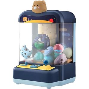 QProductz Snoepmachine - Grijpmachine met 20 Cadeautjes - Kauwgomballen Automaat voor Kinderen - Blauw - Oplaadbaar - 16x 10 x 24cm