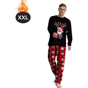 Livano Kerst Pyjama - Heren - Kerstpyjama - Mannen - Slaapkleding Volwassenen - Set - Broek - Shirt - Christmas - Maat XXL