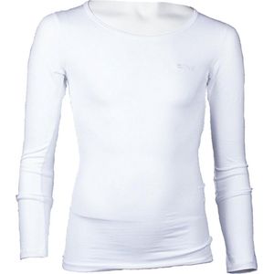 Piva schooluniform t-shirt lange mouwen  meisjes - wit - maat L/40