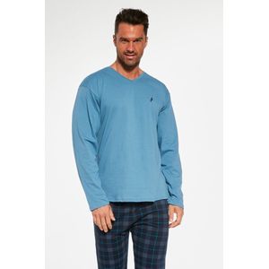 Cornette Katoenen Pyjama Heren Volwassenen Winter Pyama Lange Mouw Lange Broek Derby 124/240 L