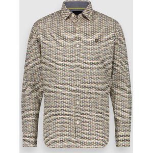Twinlife Heren Car Print - Overhemden - Lichtgewicht - Elastisch - Meerkleurig - 2XL