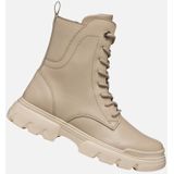 Geox - Junette - Veterboots - Beige - Met Zij-elastiek