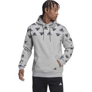 Adidas hoodie stadium graphic - Maat XL - grijs