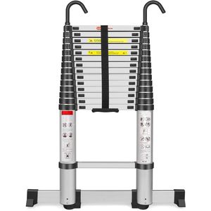 Telescopische Ladder - Aluminium - Telescopische Vouwladder - Max. Belasting 150 kg