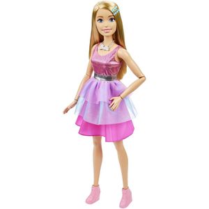 Barbie - Roze jurk - 73 cm - Barbie pop