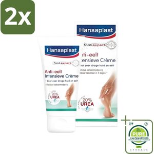 Hansaplast Anti-Eelt Creme 75 ml - Voordeelverpakking - 2 stuks - Droge voeten - Eelt