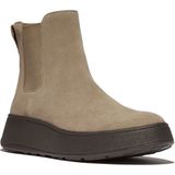 FitFlop - F-Mode Suede Flatform Chelsea Boots - Taupe - Schoen