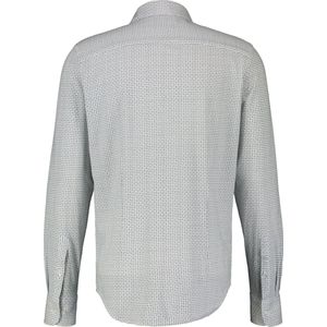 Lerros Overhemd Overhemd Met Grafisch Patroon 23d1075 100 White Mannen Maat - XXL