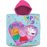 Peppa Pig bad cape/poncho - 60 x 120 cm - katoen - voor kinderen