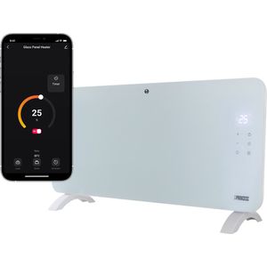 Elektrische kachel – Princess Verwarmingspaneel 348151 – Verwarming - Inclusief mobiele app - LED touchscreen - 1500W