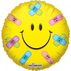 Helium Ballon Smiley Pleisters 45cm Leeg