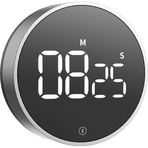 Digitale keukentimer met magnetische bevestiging en groot LED-scherm - Geschikt voor koken, sporten en studie