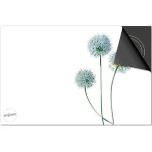 Inductie beschermer 65x52 - afdekplaat inductie mat - Dietrix Kookplaat beschermer - Base - Botanical - Allium Bollen plant