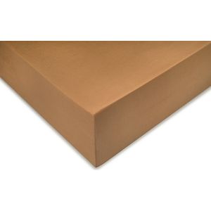 Zohome Hoeslaken Satinado - Onderlaken 1 persoons - 90x210-220 - 100% Katoen-Satijn - Bruin