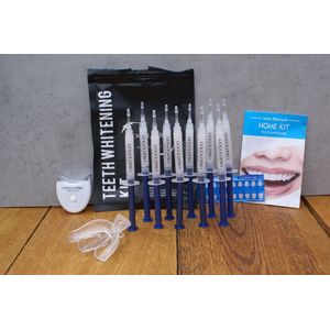 Tanden Bleken - TandenBleekSet - 10 Gelspuiten - Witte Tanden - Zonder Peroxide (0%) - Veilig Thuis Bleken - professionelen tanden bleek set - Tanden bleek set - stralende lach - 3D led - Snel Resultaat