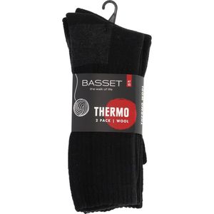 basset thermo sokken 2 pack /wol 43/46 marine