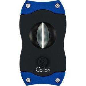 Sigarenknipper Colibri V-Cut zwart - blauw