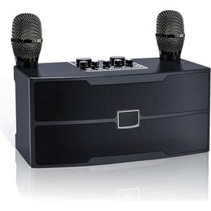 Professionele Karaoke Set Bluetooth Met 2 Draadloze Microfoons Voor Volwassenen, Draagbare Karaoke Machine Voor Kinderen, PA Geluidssysteem, Zangmicrofoon Met Ondersteuning Voor TF/USB en AUX-ingang