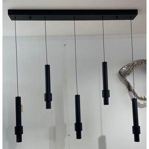 mbc-living - hanglamp Windsor - zwart mat - LED - 120cm breed - 180cm hoog max