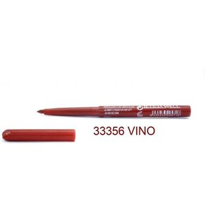 Leticia Well - Donker Rood - Wijnrood - Vino - Red Wine lippotlood en oogpotlood draaibaar zacht / Automatic Eyeliner Lipliner Soft - Nummer 33356 - 1 stuks