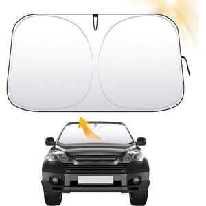Zonwering voor de auto voorruit 145 x 85 cm - Binnen opvouwbaar - UV-bescherming - Hittebescherming