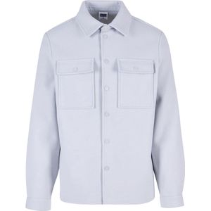 Urban Classics Plain Overshirt Longsleeve lichtgrijs XL - Polyester - Basics