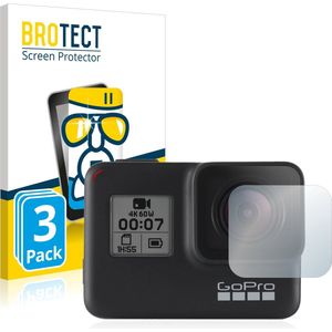 BROTECT - Screenprotector voor GoPro Hero 7 Black (Lens) - Folie Beschermfolie Beschermglas transparant 3 Stuks