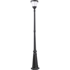 Iplux® - Oslo - Hoge Solar Lantaarn 200cm - Warm wit - Lamp op zonne-energie