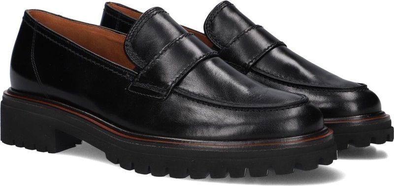 Paul Green - 2683 - Loafers - Zwart - Blokhak 4 cm