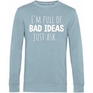 7431 - Sweater - I'm full of bad ideas-Blue Fog-XS