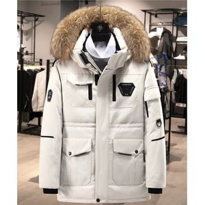 Winter dikke donsjas/koudebestendige warme dikke top/modieus sportjack XS Beige