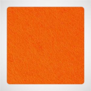 Vierkante vilt onderzetters - Oranje - 6 stuks - 95 x 95 mm - Glas onderzetter - Cadeau - Woondecoratie - Woonkamer - Tafelbescherming - Onderzetters Voor Glazen - Keukenbenodigdheden - Woonaccessoires - Tafelaccessoires