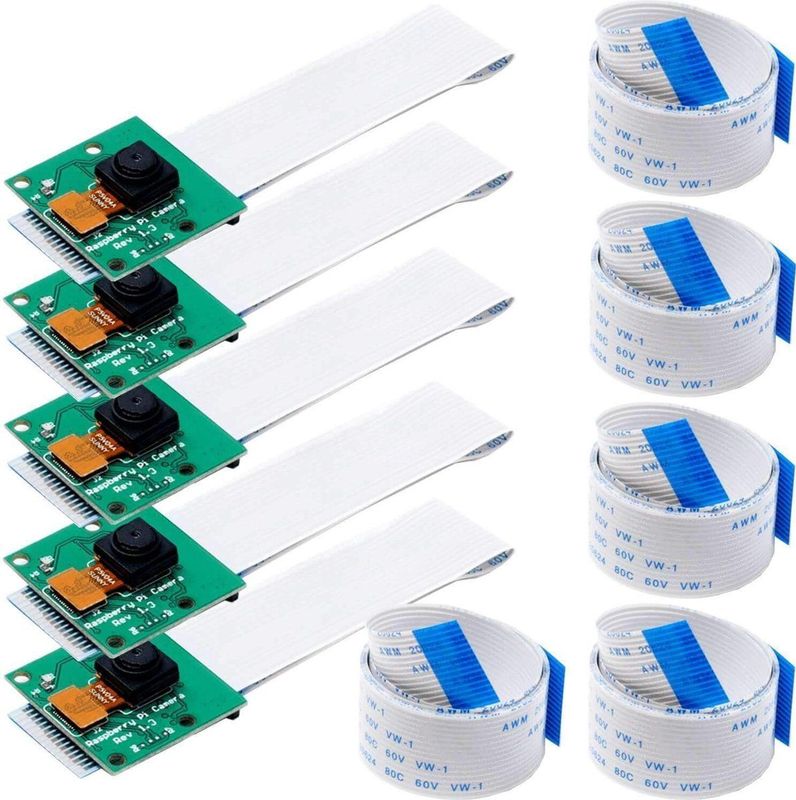 AZDelivery - Camera - 5 Megapixel - Inclusief 15cm en 100cm Flex Kabel - Compatibel met Raspberry Pi