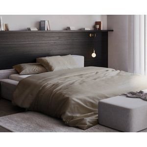 CLARYSSE Dekbedovertrek Grace 260x240 cm (amandelcrème 3047) zonder slopen