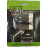 Falkx Voorlicht 20 Leds Batterijen Zwart/zilver