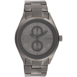 OOZOO Timepieces - Titanium horloge met titanium roestvrijstalen armband - C10633