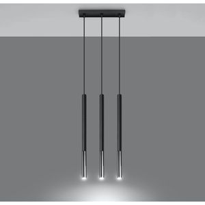 - LED Hanglamp zwart chrome MOZAICA - 3 x G9 aansluiting