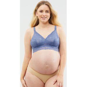 Cake Maternity - Chantilly Voedings Bralette Busty-Blauw - maat S - Blauw