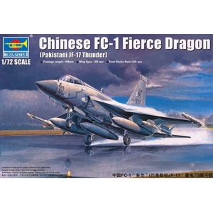 1:72 Trumpeter 01657 Chinese FC-1 Fierce Dragon - Pakistani JF-17 Thunder Plastic Modelbouwpakket