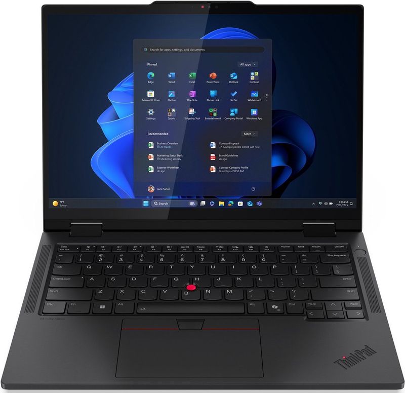 Lenovo ThinkPad T14s 2-in-1 Gen 1 Intel Core Ultra 7 255U Hybride (2-in-1) 35,6 cm (14"""") Touchscreen WUXGA 32 GB LPDDR5x-SDRAM 1 TB SSD Wi-Fi 7 (802.11be) Windows 11 Pro Engels Zwart