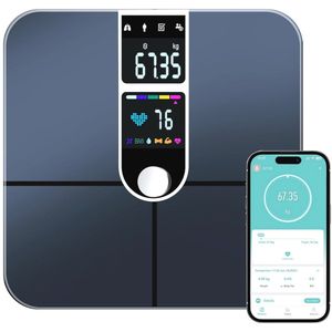 Digitale Personenweegschaal met App en 22 Gezondheidsindices - Tot 180 kg