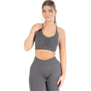 Smilodox Sport bh ' Solid Scrunch '  grijs