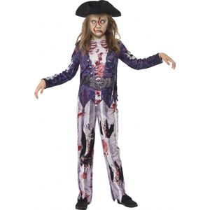 Halloween - Zombie piraat kostuum voor meiden 146/158