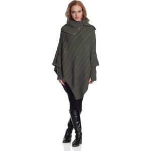 Merry Style Damesponcho – Khaki - MS-SE-NOEMI
