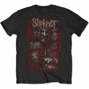 Slipknot - Sketch Boxes Heren T-shirt - M - Zwart