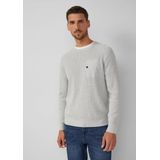 Gebreide Trui - Mustermix - Raglanmouwen - Met Borstzak en Drukknop