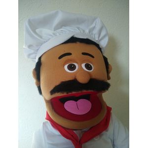 Handpop Chef Luigi Sillypuppets - Pizzabakker - Banketbakker - Chefkok