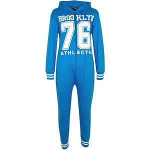 Athletic Onesie voor Kinderen - Turquoise Kleur 9-10 jaar