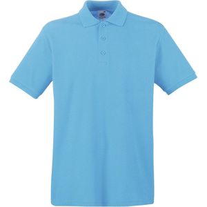 Fruit of the Loom Premium Polo Shirt Azure Blauw M